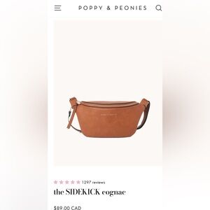Poppy & Peonies Sidekick cross body bag